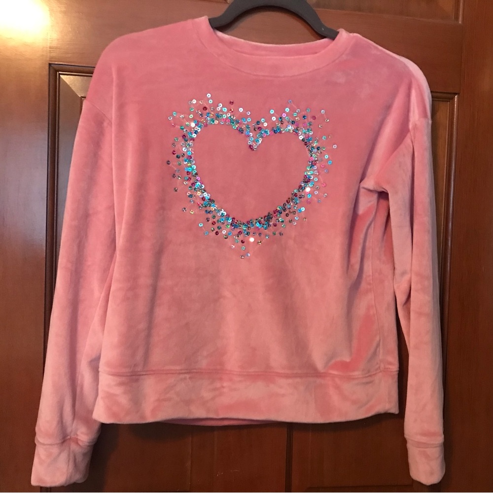 Sequined heart top
